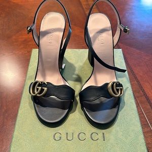 Gucci heels.  Worn once.  Very good condition.